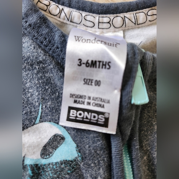 Bonds Zip Wondersuit Short Sleeve - Picture 2 of 2